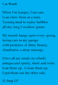 The Poem Farm Poem 337 Says The Car Wash Is Hungry Short Rhyming Poems Third Grade Reading Worksheets Kids Poems