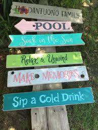 A truly unique sign is made from moss cut into the shape of letters and hung on the garden wall. Pin On Pool