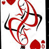 In french playing cards, the usual rank of a queen is between the king and the jack. 1