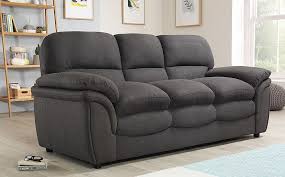 By noble house (23) augustus 37.6 in. Rochester Slate Grey Fabric 3 Seater Sofa Furniture And Choice