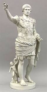 Augustus Primaporta Octavian Roman Emperor Addressing Troops Statue 29h Arte Em Marmore Arte Masculino