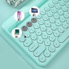 Pastel Color Chargeable Wireless Bluetooth Keyboard For Phone And Ipad Bluetooth Keyboard Wireless Bluetooth Keyboard