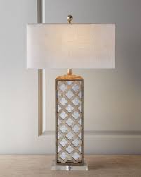 Mirrored Capiz Lamp Mirror Table Lamp Lamp Bedside Lamp Modern
