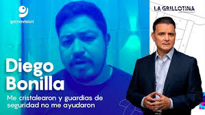 Diego Bonilla –Me cristalearon y guardias de seguridad no me ayudaron– La  Grillotina con Mario Gámez