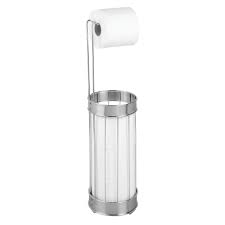 Keep extra toilet paper handy. Interdesign Classico Toilet Paper Holder And Toilet Bowl Brush Satin Frost Free Standing Bathroom Combo Hardware Tools Home Improvement Sailingschool Pl