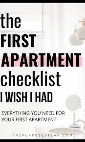 First Apartment Checklist Essentials You Need When Moving Into Your First Apartment First Apartment Checklist Apartment Checklist First Apartment
