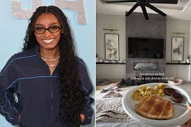 Simone Biles Shares New Glimpse of Her Massive Bedroom and Outdoor Kitchen at Custom-Built Texas Mansion
