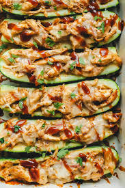 Maybe you would like to learn more about one of these? Bbq Chicken Zucchini Boats Destination Delish