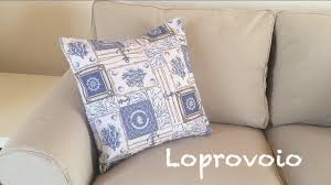 Coppia cuscini 50x50 alti 12 cm in memory foam da letto o arredo divano sofa. Federa Senza Zip How To Sew Envelope Pillow Youtube