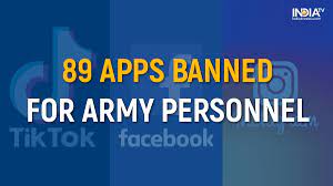 The 1.3 million indian army has directed all personnel to remove 89 apps, including facebook and instagram, from their mobile phones by july 15. India Army Bans 89 Apps Full List Of Apps Facebook Instagram Tiktok Hungama Pubg Songs Pk Tinder True Caller Helo India News India Tv