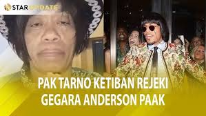 KETIBAN REJEKI, REAKSI PAK TARNO PERTAMA KALI ANDERSON PAAK TAMPIL MIRIP  DIRINYA