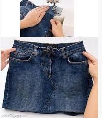 Kot Pantolondan Etek Yapimi Etek Kot Etek Moda
