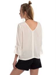 Ekru Sirt Ve Kol Detayli Bluz Urun Kodu 7y8715z8 J1f Urun Tipi Bluz Ana Kumas 100 Viscose Bluz Kadin Urunler