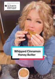 Replying to @Trish Wallace Marsh Nothing quite like it😋 Whipped Cinnamon  Honey Butter 8 oz. (Or 1 cup) Softened butter 1/2 cup honey 1 TBS cinnamon  Mix together, stirring until it takes
