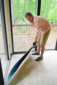 Hit the other end of the pry bar gently with a hammer. Ripping Up A Rug Removing The Rug Pad Tack Strips Young House Love