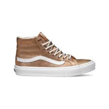 Black And Rose Gold Vans Vans Sk8 Hi Slim High Top Metallic Rose Gold True White Casual Shoes 75 Liked On Polyvore F Black Evening Shoes Vans Sk8 Hi Slim Black High Top Sneakers