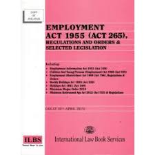 The code took 0.029561996459961 seconds to complete. Employment Act 1955 Act 265 Regulation