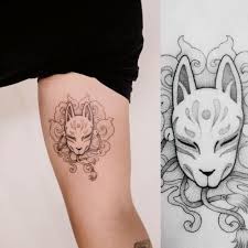 Mascara Kitsune Tattoo Tattoos Tattooed Tattooing Tattoos Cool Tattoos Japanese Tattoo