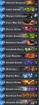 Face hunter requires you to be deadly efficient with your damage and trades and this, along with a good since all cards in face hunter deck are 3 mana or below 3 mana (unless leeroy) he will. Anyone Know A Cheap Warrior Deck That Holds Up In The Current Meta