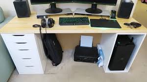 my new home office pc workstation desk