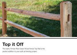 The same type of fence you'll see at the ranch is available here! Idaho Timber 2 In X 3 In X 10 Ft Natural Western Red Cedar Western Red Cedar Wood Fence Top Rail In The Wood Fence Rails Department At Lowes Com