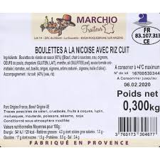 Plat Cuisine Boulettes Bœuf A La Nicoise Marchio Traiteur La Barquette De 300g A Prix Carrefour