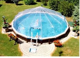 All Vinyl Pool Dome For 16 X 32 Oval Above Ground Sd201632 In 2020 Above Ground Pool Cover Above Ground Swimming Pools Backyard Pool