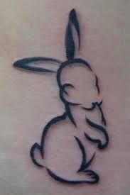 Black Funny Rabbit Tattoo On Body Tattoomagz Com Tattoo Designs Ink Works Gallery Tattoo Des White Rabbit Tattoo Silhouette Tattoos Bunny Tattoo Small