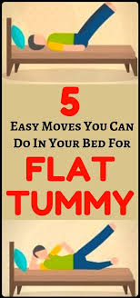 5 Everyday Moves For Flat Tummy You Can Do In Your Bed Before Sleep Workout For Flat Stomach Bed Exercises For Stomach Flat Tummy