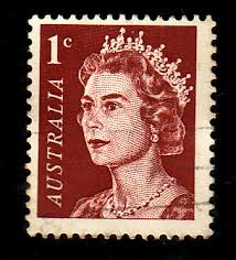 Australia Postage 1966 Queen Elizabeth 1c stamp #wel1