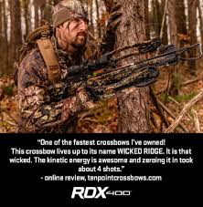Maybe you would like to learn more about one of these? Tenpoint Crossbow Technologies The 799 99 Wicked Ridge Rdx 400 Because You Shouldn T Have To Spend Thousands Of Dollars To Shoot A High Performance Reverse Draw Crossbow Up To 400 Feet Per