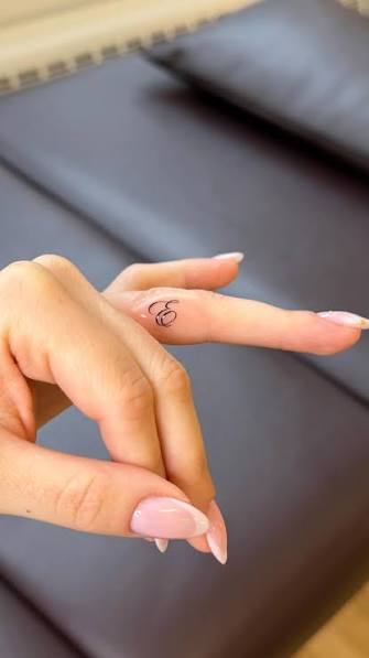 Finger Tattoos Initials