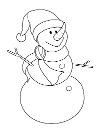 Kostenlose Malvorlage Schneemänner Schneemann Zum Ausmalen
