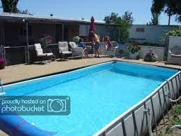Landscaping Around An Intex Pool Pool Houses Swimming Pools Backyard In Ground Pools