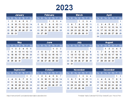 2023 Calendar Templates And Images