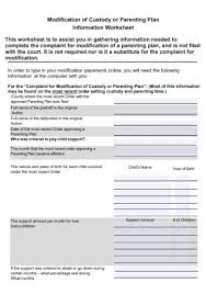 Free parenting plan worksheets, free parenting plan worksheets and. 33 Sample Parenting Plan Templates In Pdf Ms Word