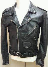 Mens First Genuine Black Leather Greaser Motorcycle Biker Jacket Sz 40 Medium In Clothing Shoes Accessories Ebay Greaser Style Clothes Biker Jacket