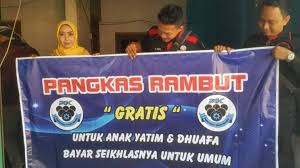 Kirain pangkas rambutnya khusus untuk para ninja. Pangkas Gratis Patungan Untuk Berbagi Disalurkan Anak Yatim Media Tajam