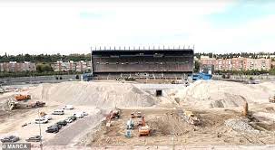 J.oblak, s.savic, k.trippier, felipe, m.hermoso, koke, a.correa, y.carrasco, t.lemar, m.llorente, l.suarez real madrid: Impressive Time Lapse Shows Cars Rushing Under Remains Of Vicente Calderon Daily Mail Online