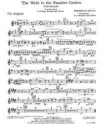 Where is the paradise garden in romeo and juliet? The Walk To The Paradise Garden English Horn Sheet Music By Frederick Delius Nkoda