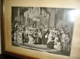 This resource charts the family relationships of queen victoria and her claim to the english throne. Antiques Atlas Queen Victoria S Royal Family Tree Photo