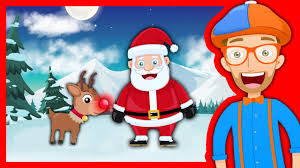 Christmas Songs For Kids With Blippi Rudolph The Red Nosed Reindeer Youtube