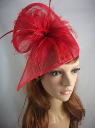 Navy and Cream Flower Fascinator