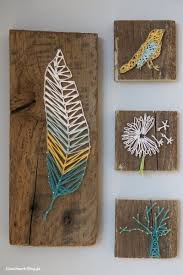 Diy Nagel Und Faden Bild Handmade Kultur Bastelideen Selbstgemachte Kunst Selbstgemachte Wandkunst