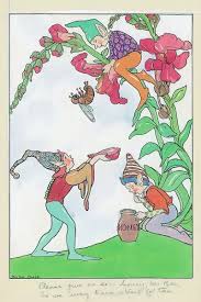 Elves with honey bee by Phyllis Chase Our beautiful Wall Art and Photo  Gifts include Framed Prints, Photo Prints, Poster Prints, Canvas Prints,  Jigsaw Puzzles, Metal Prints and so much more