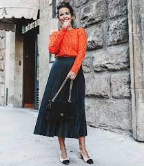 Women's casual floral embroidered bodycon short mini skirt. 30 Best And Easy Ways To Wear Pleated Skirt Outfit Styles Outfit Styles