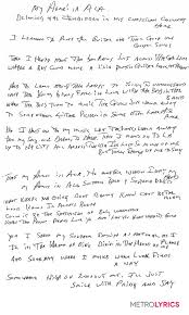 Alabama S Handwritten Lyrics To My Home S In Alabama Lyrics Alabama Sweet Home Alabama
