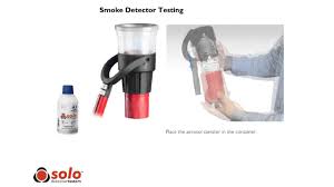 The smoke is designed to test the operation of smoke detectors. Smoke Detector Tester Solo 330