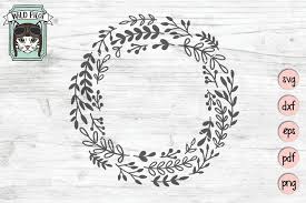 Download Monogram Wreath Svg Cut File Laurel Leaf Monogram Frame Svg 1187376 Cut Files Design Bundles