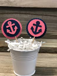 Fun and easy to use party toy for the life of the party. Coral And Navy Blue Anchor Food Party Picks 2 Designs To Choose From Baby Shower Birthday Party Decorations Favors Nautical Theme
